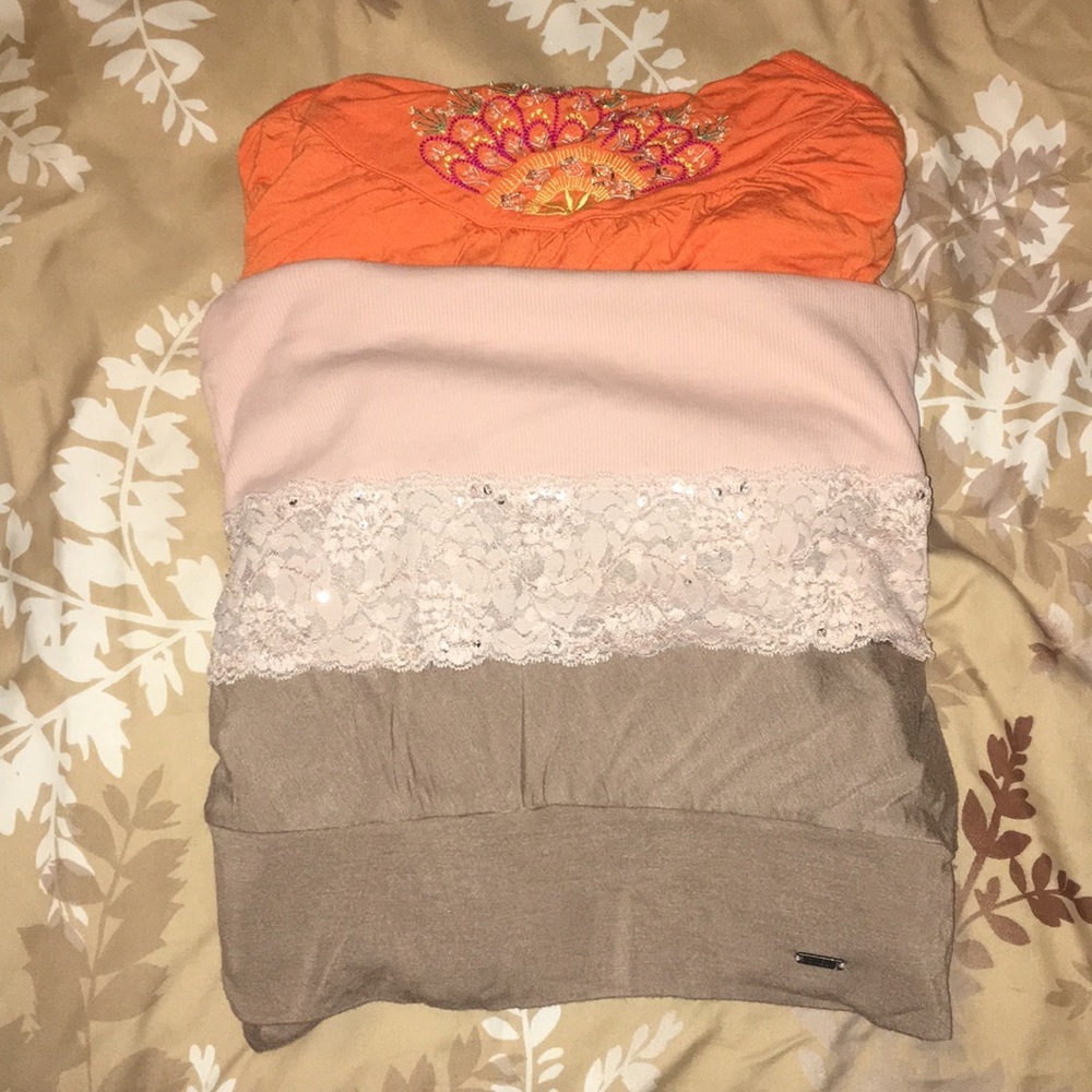 3 TANK LOT GUESS EXPRESS ARDEN B SUPER CUTE small